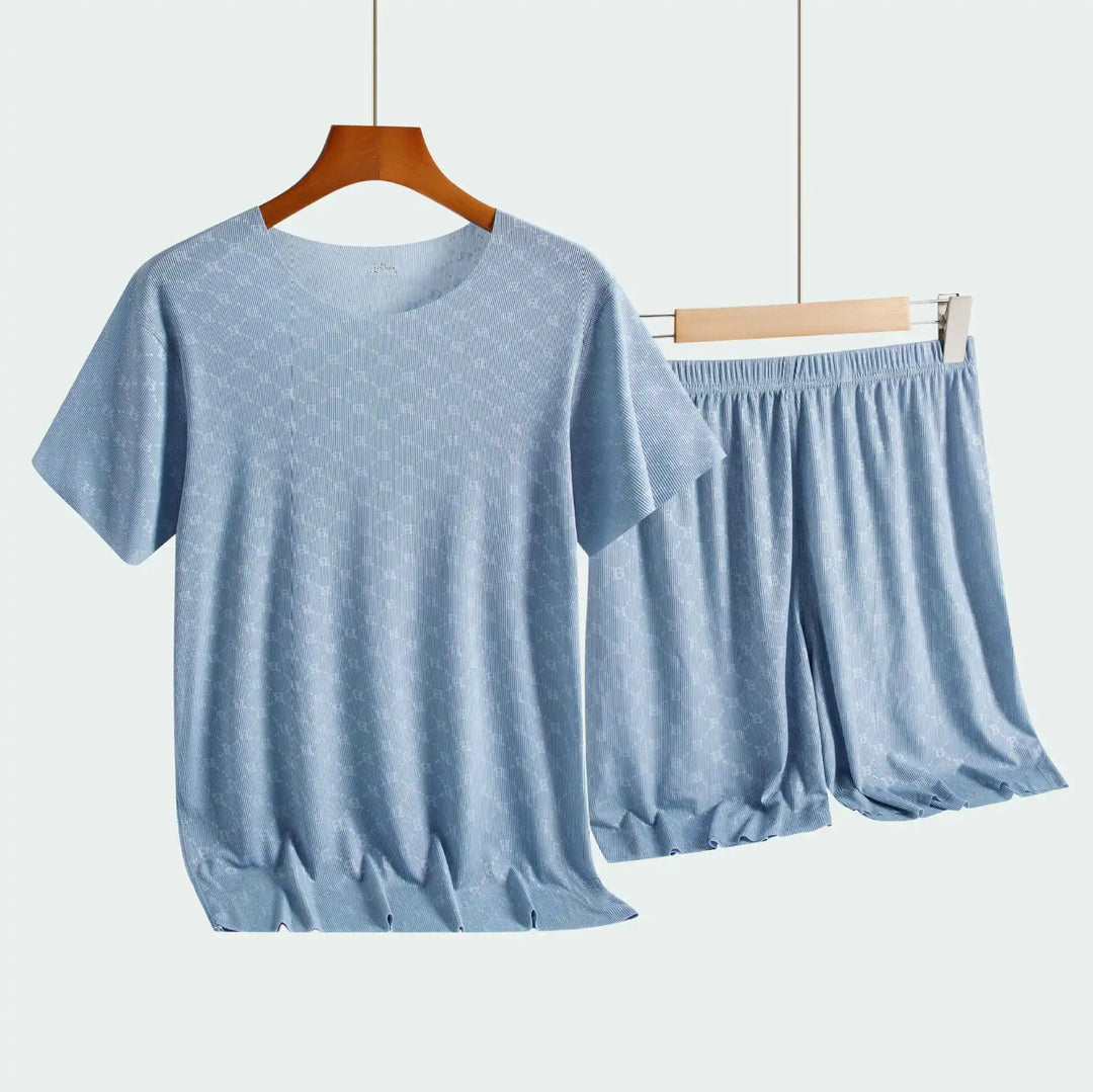 Monogram Ice Silk Lounge Set
