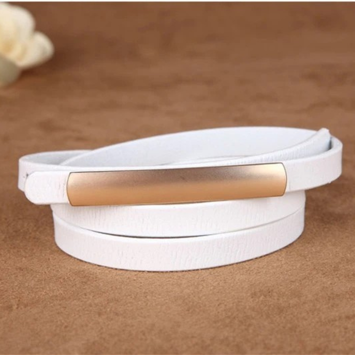 Maison Slim Leather Belt