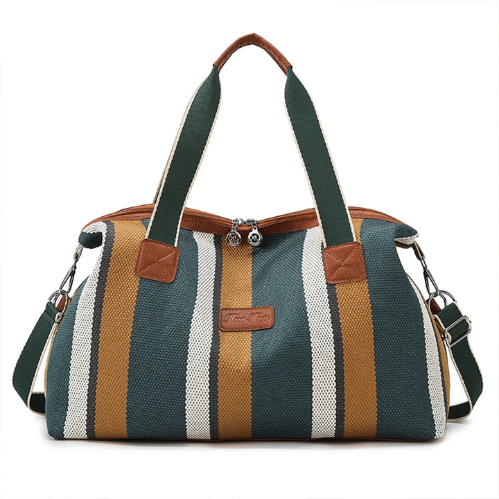 Avalon Stripe Canvas Duffel