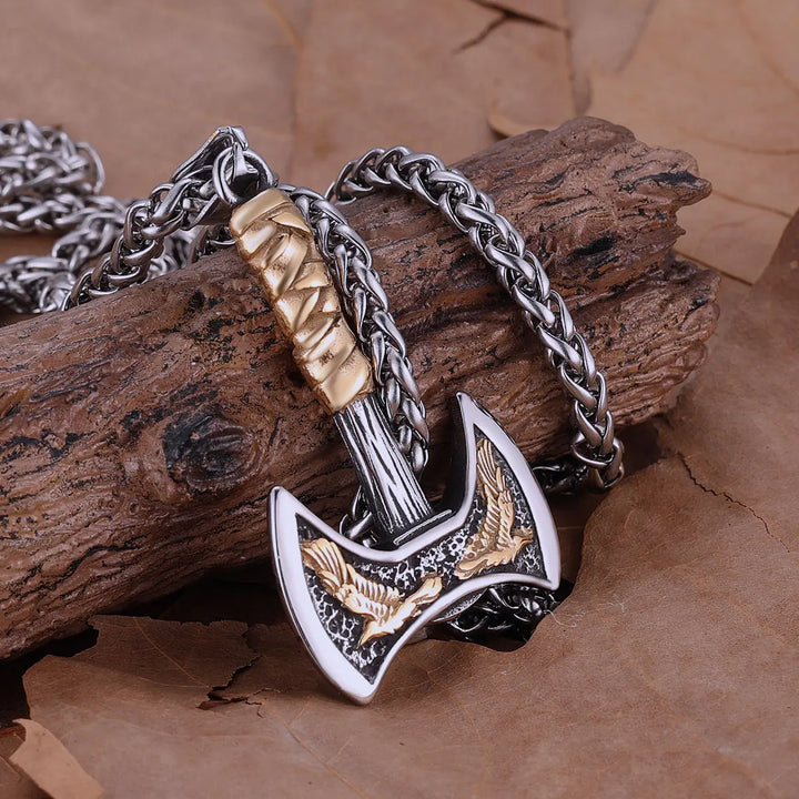 Viking Axe Pendant Necklace
