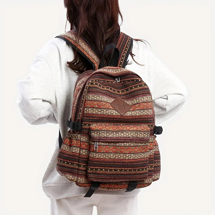 Boheme Woven Canvas Backpack