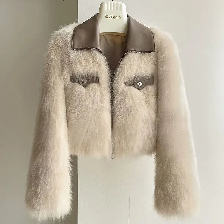Heiress Faux Fur Cropped Jacket