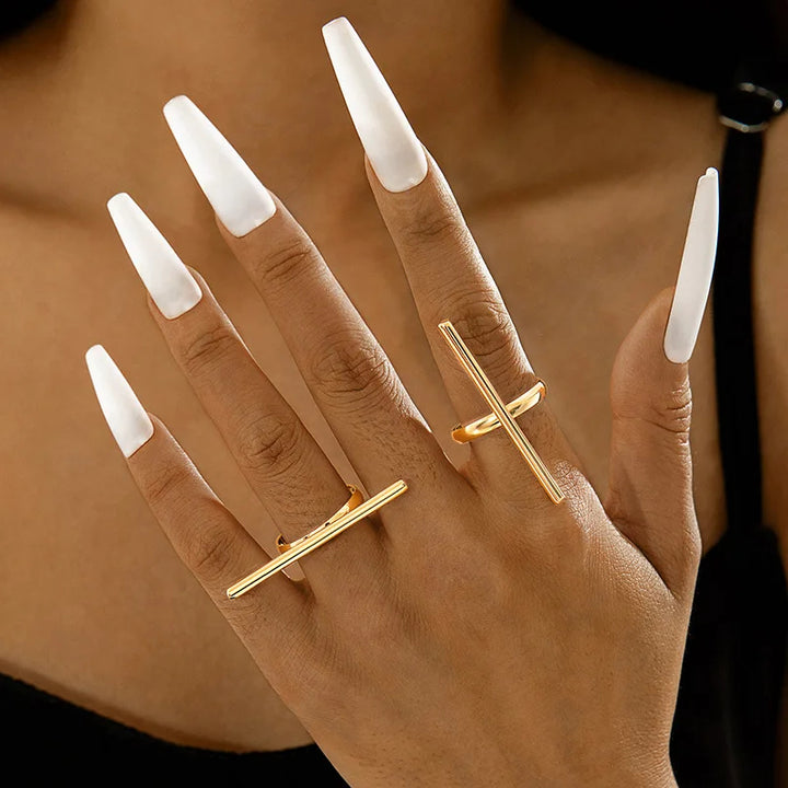 Horizon Bar Ring Set