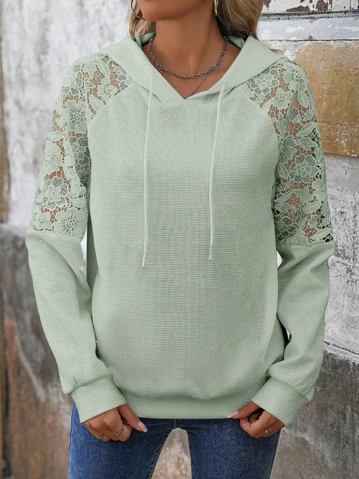 Serenity Floral Laced Hoodie