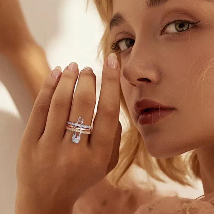 Pavé Pin-Lock Ring