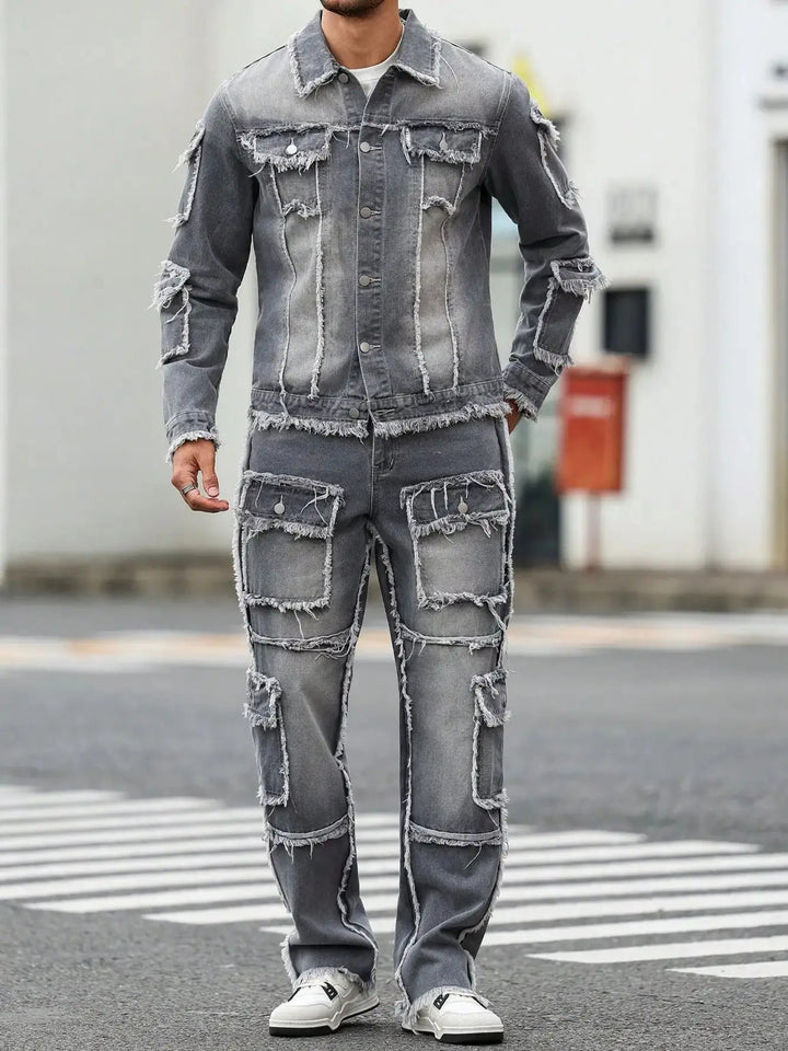 Vanguard Distressed Denim Set