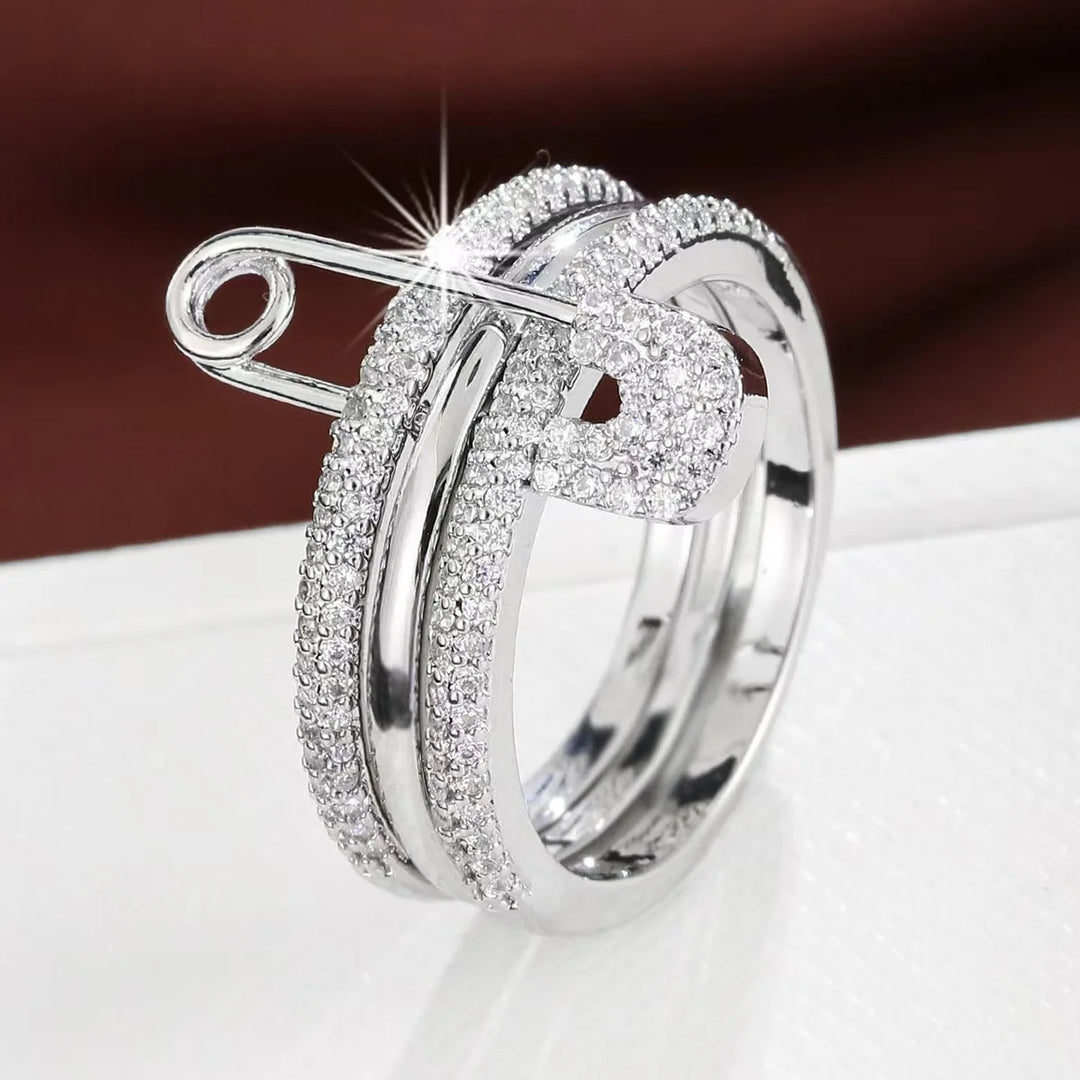 Pavé Pin-Lock Ring