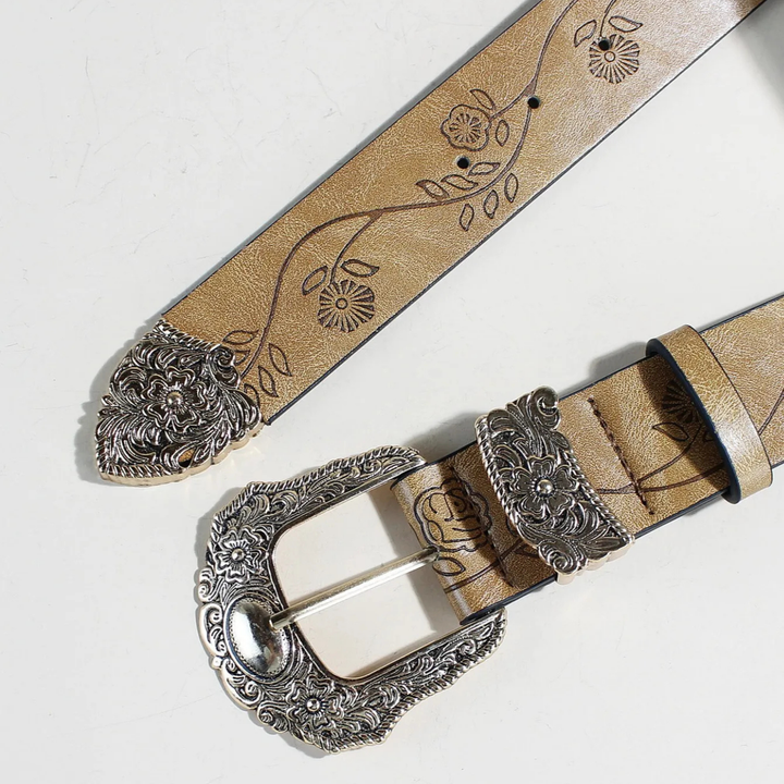Saddle Rose Buckle Belt