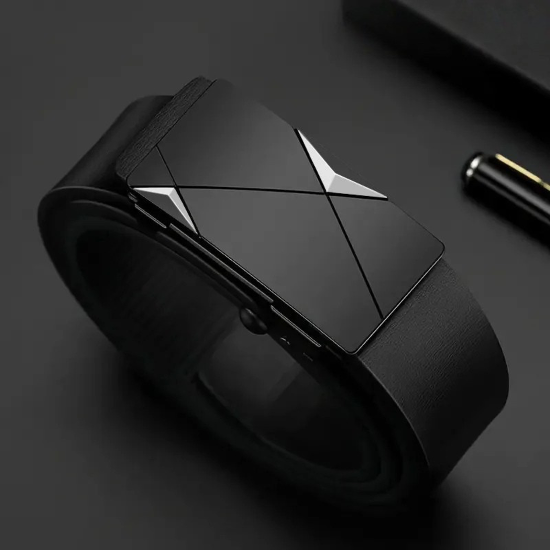 Carbon Leather Belt