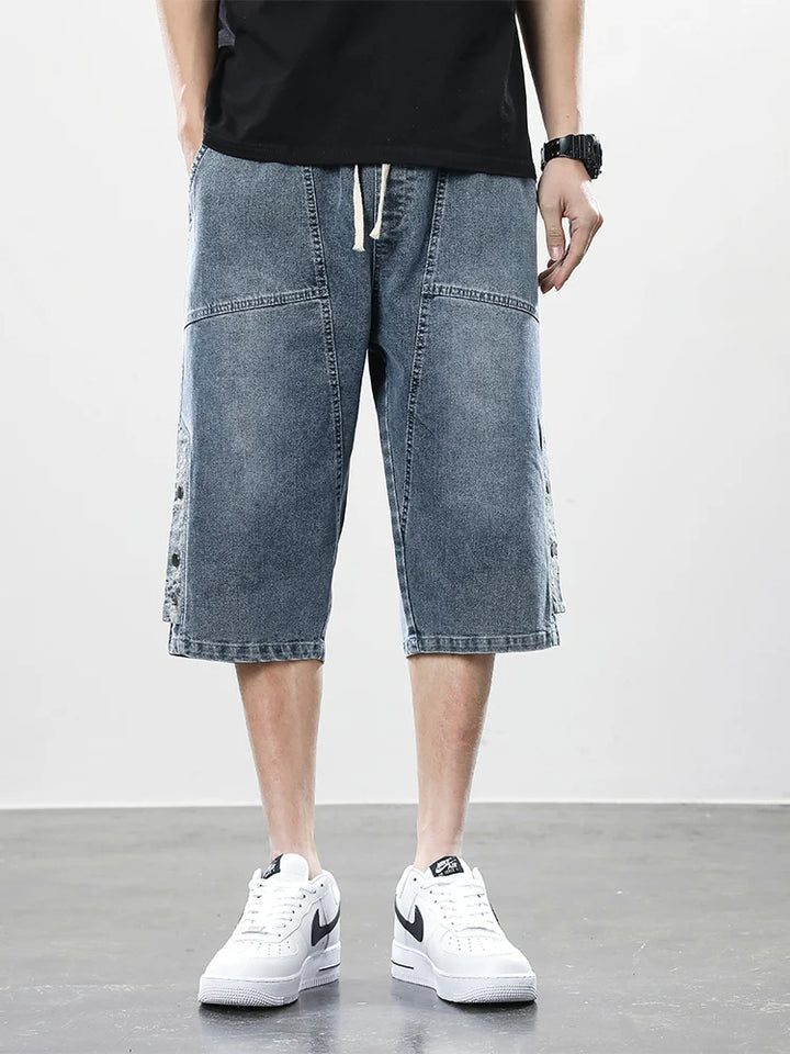 Division Drop-Cut Denim Short