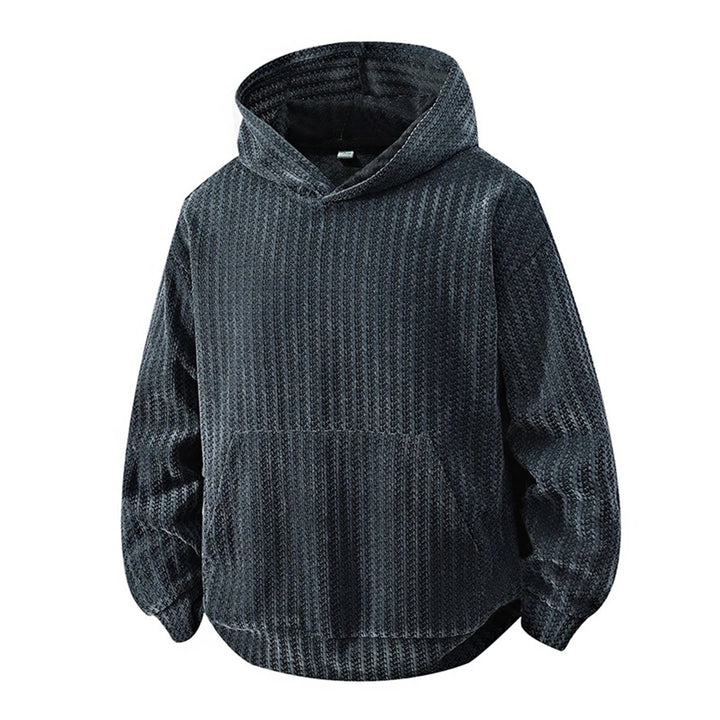 Carbon Ribbed Knit Hoodie