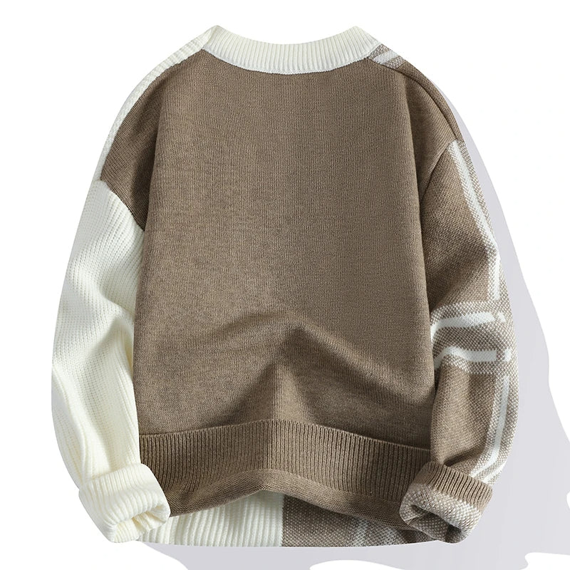 Avant-Garde Grid Sweater