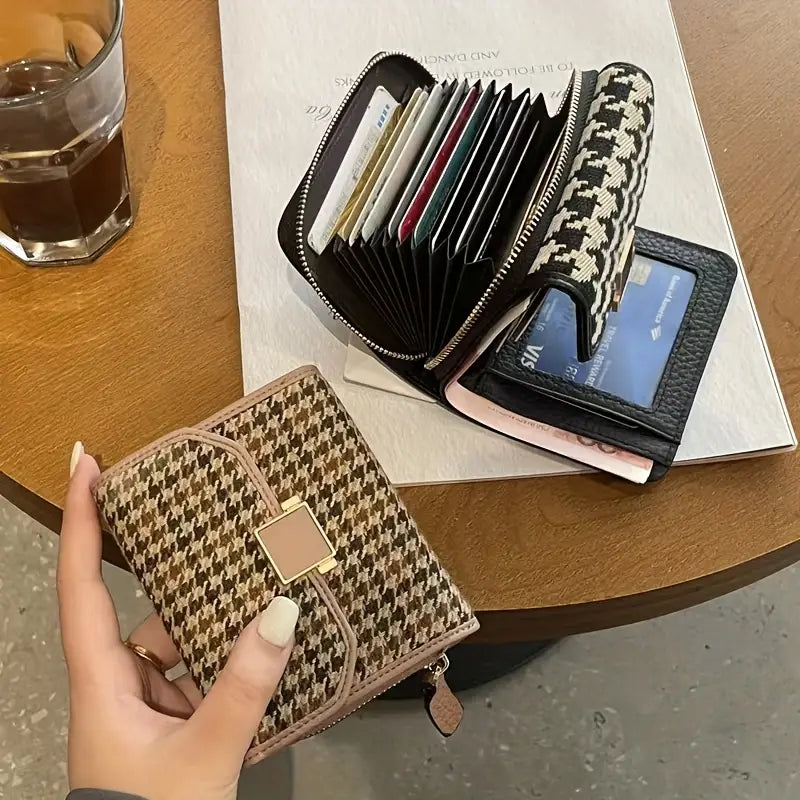 Milan Houndstooth Wallet