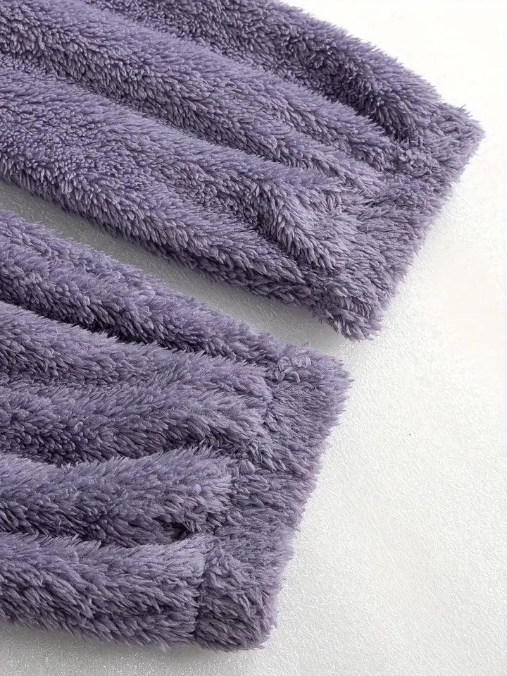 Teddy Sherpa Hooded Jumpsuit