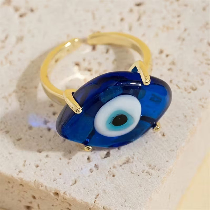 Evil Eye Motif Ring