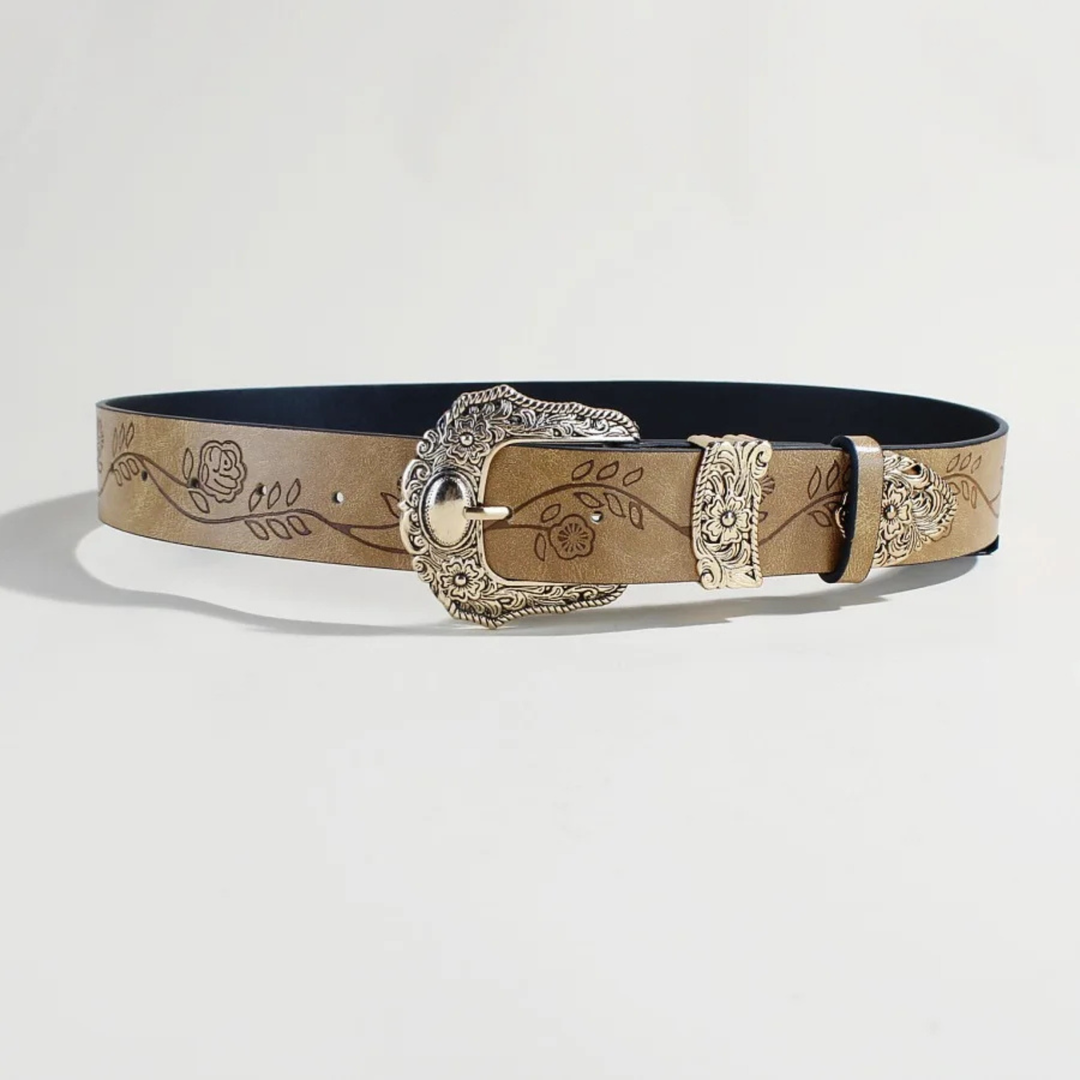 Saddle Rose Buckle Belt