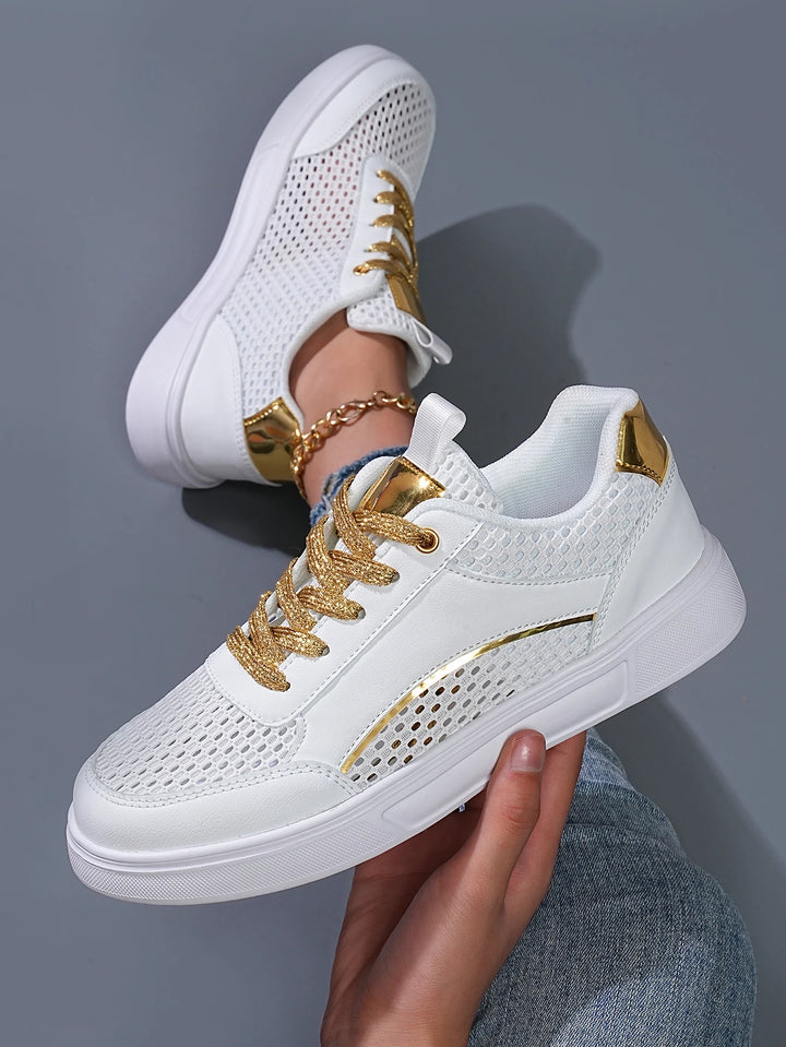 Halo Mesh Chrome Sneaker