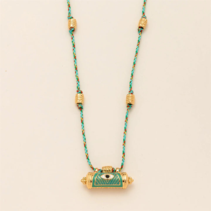 Evil Eye Amulet Rope Necklace