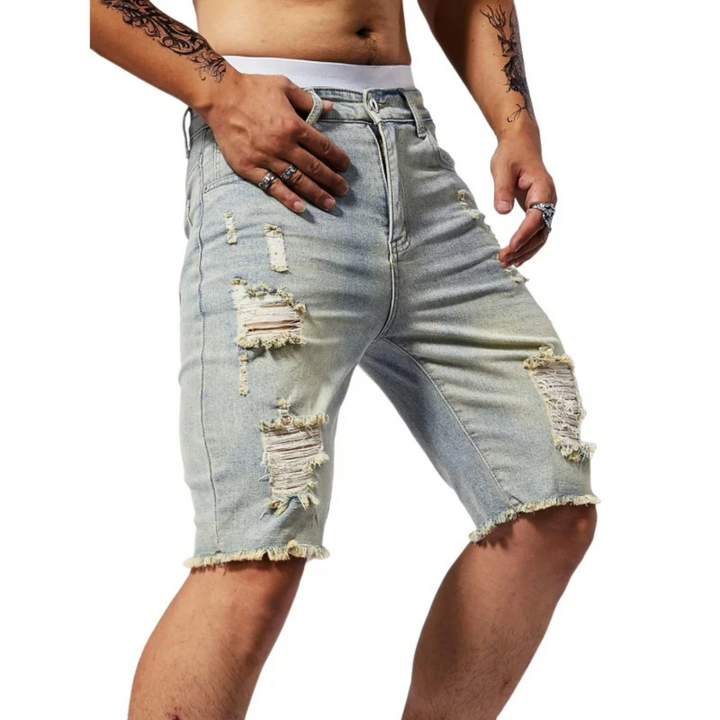 Riot Distressed Denim Short
