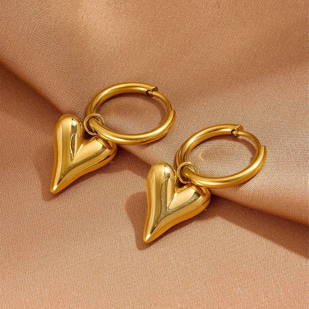 Puffed Heart Jewelry Set