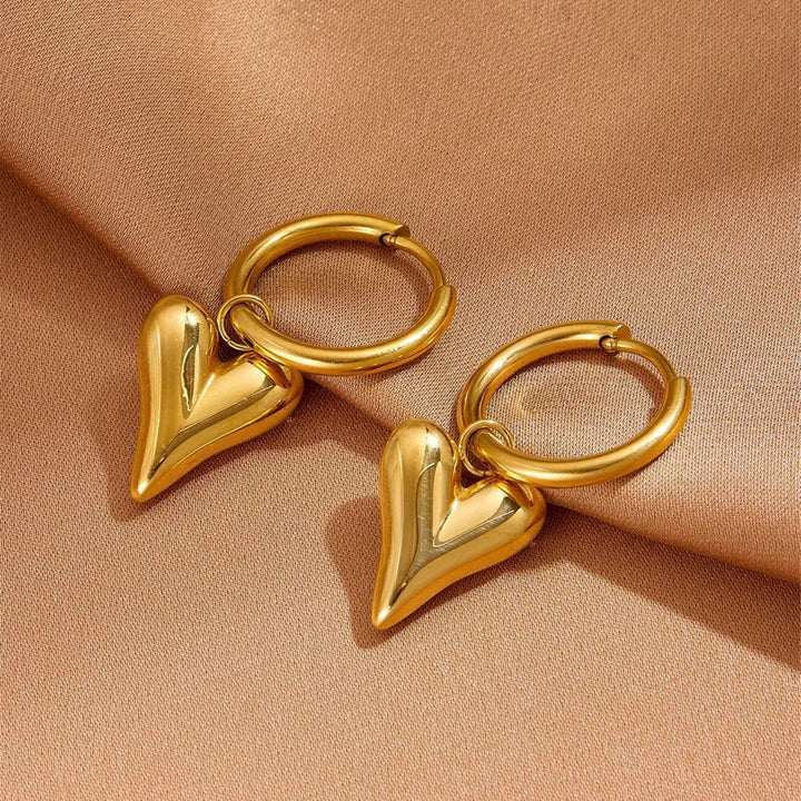 Puffed Heart Jewelry Set