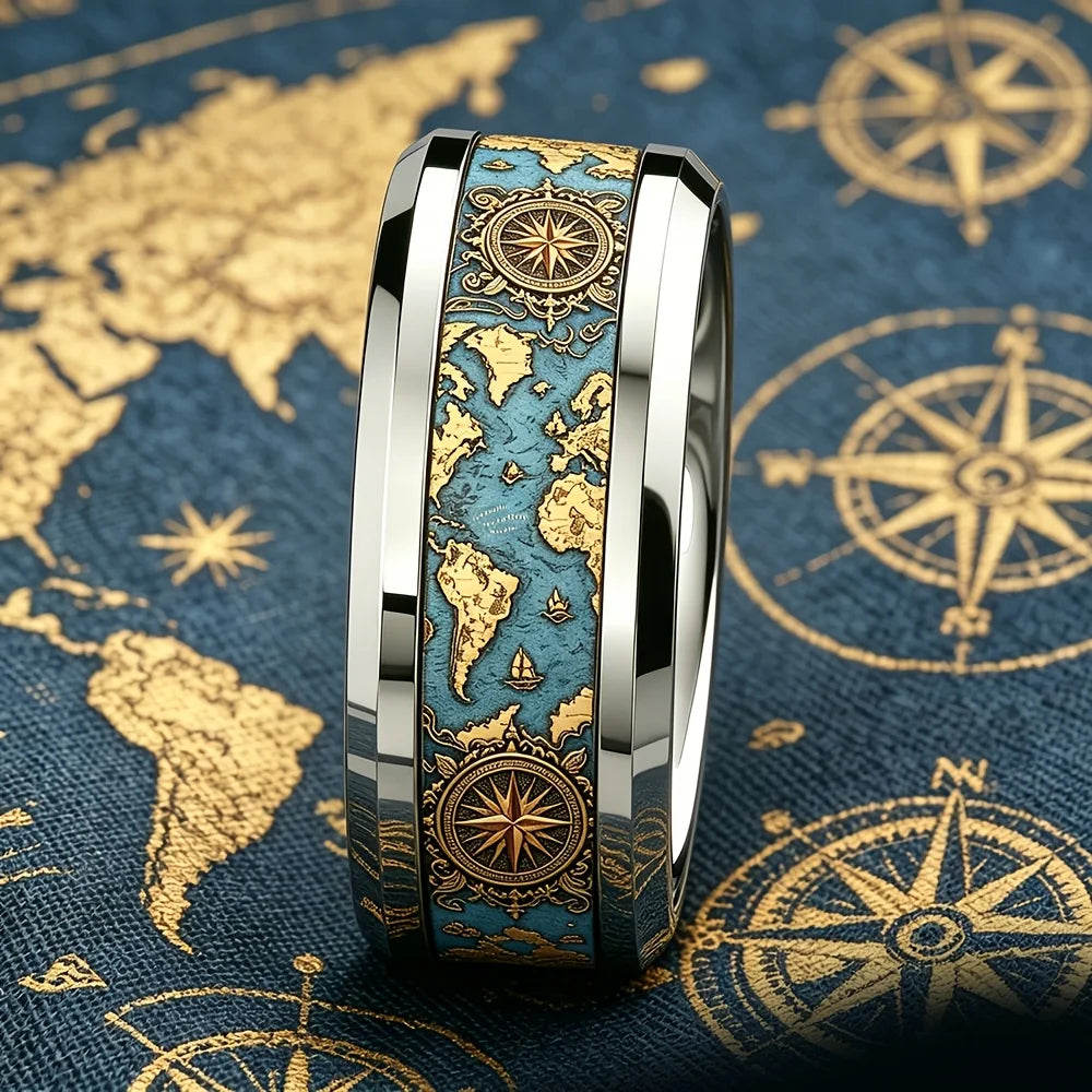 Voyager World Map Ring