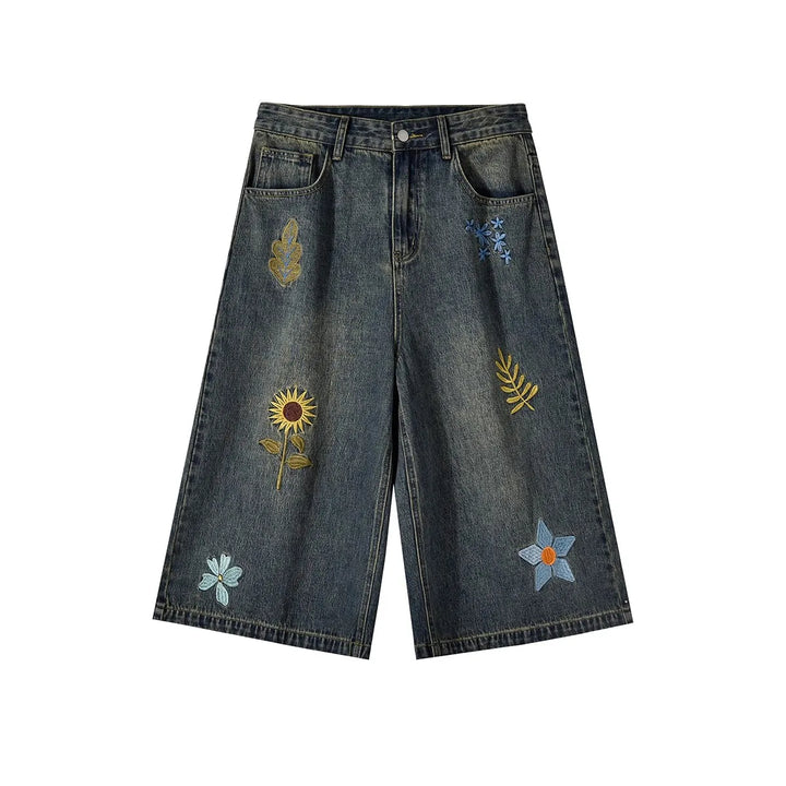 Patch & Petal Wide-Leg Denim Culotte