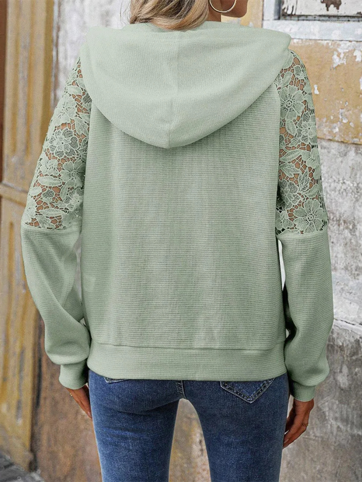 Serenity Floral Laced Hoodie