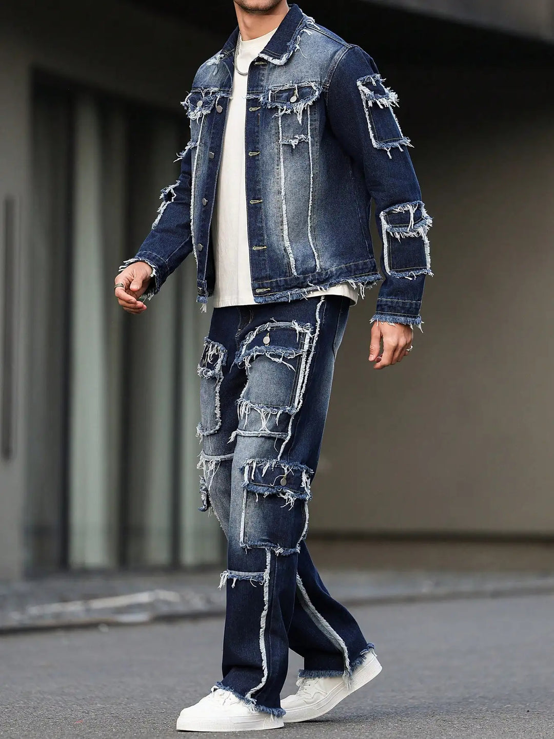 Vanguard Distressed Denim Set