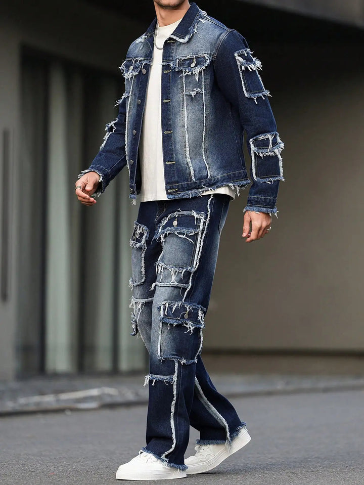 Vanguard Distressed Denim Set
