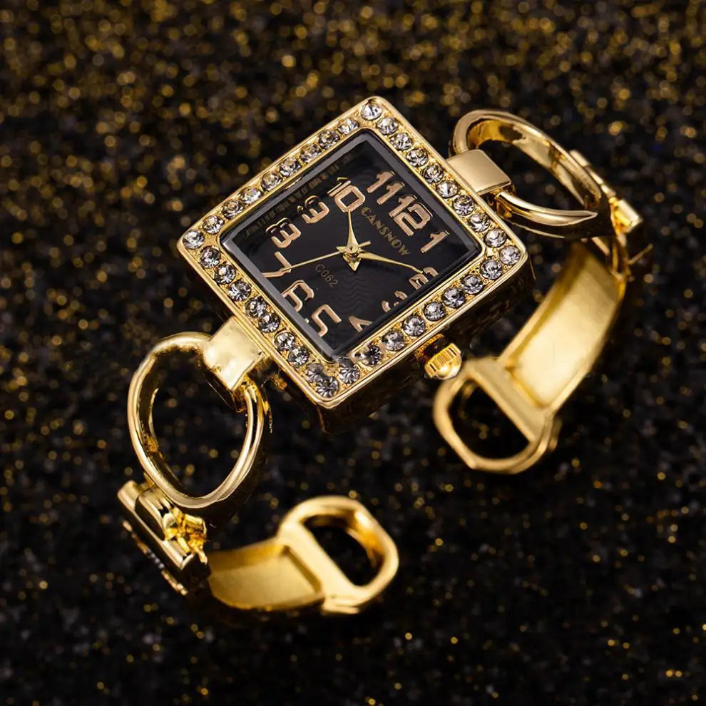 Hera Crystal Cuff Timepiece