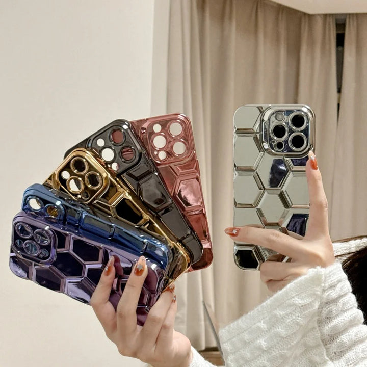 Hex Chrome iPhone Case