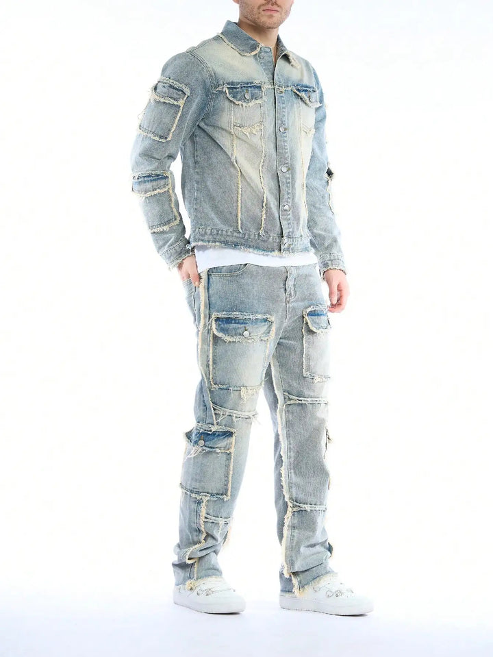 Vanguard Distressed Denim Set