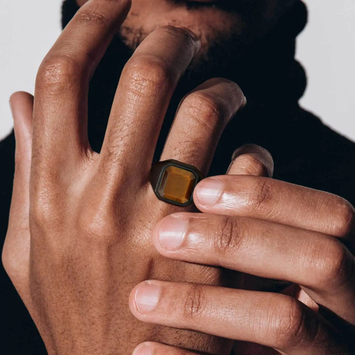Eye Of The Tiger Signet Ring