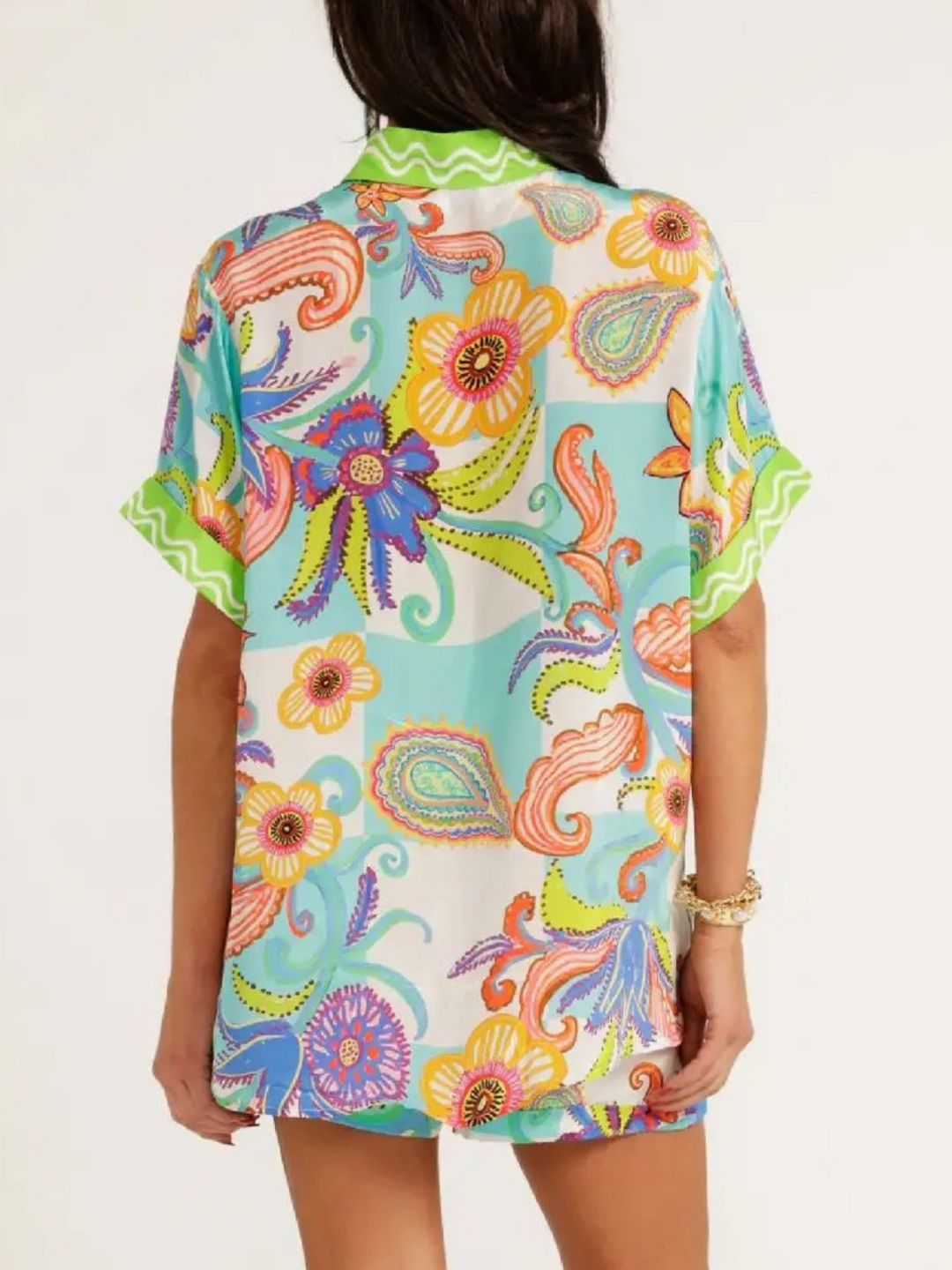 Ibiza Tropic Satin Co-Ord