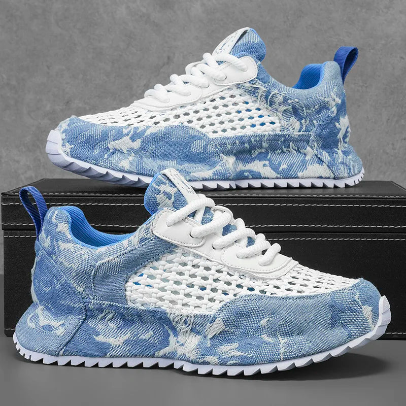 Denim Mesh Runner