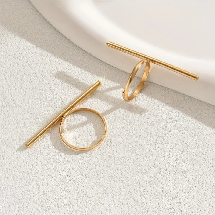 Horizon Bar Ring Set