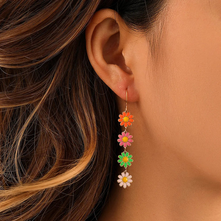 Daisy Chain Drop Earrings