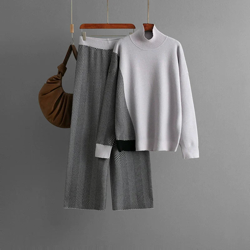 Verona Chevron Knit Set