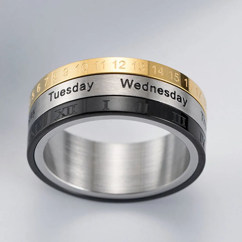 Chronos Calendar Ring