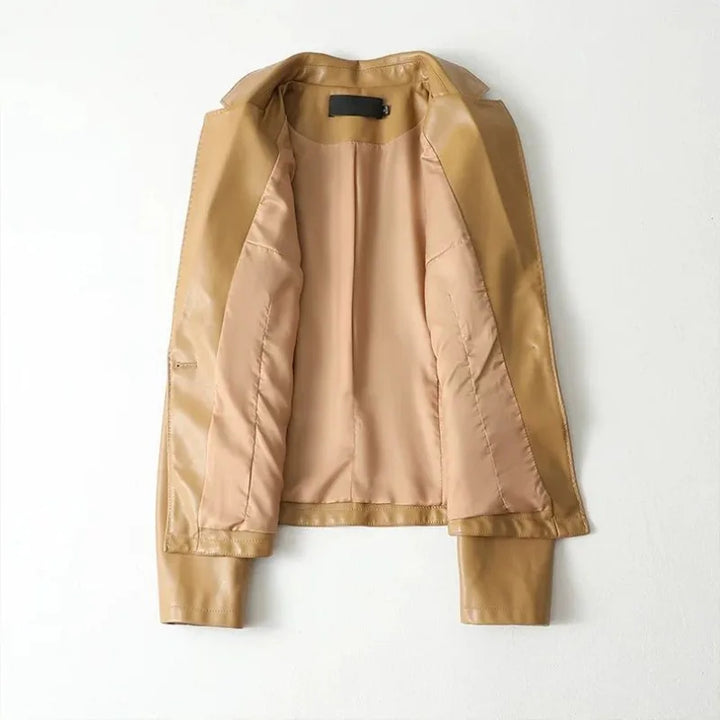 Victoria Faux Leather Blazer