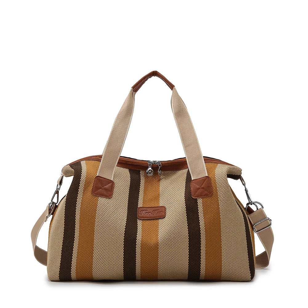 Avalon Stripe Canvas Duffel