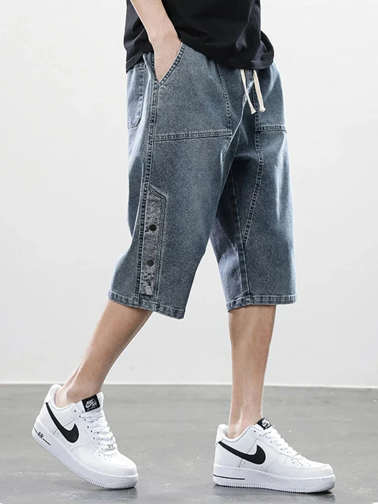 Division Drop-Cut Denim Short