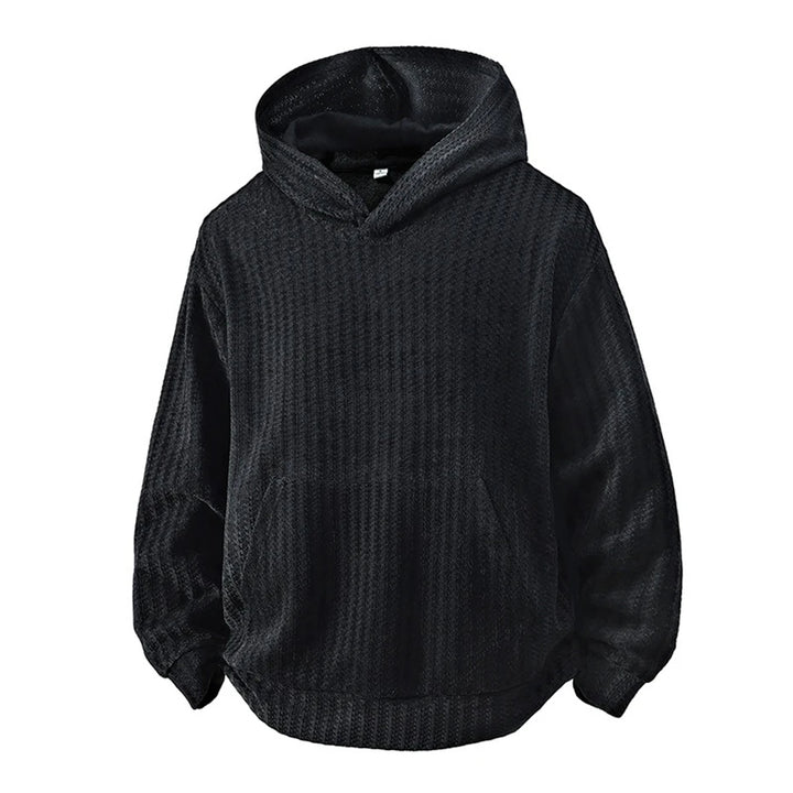 Carbon Ribbed Knit Hoodie