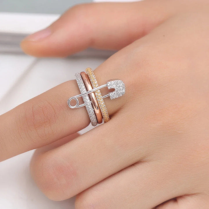 Pavé Pin-Lock Ring