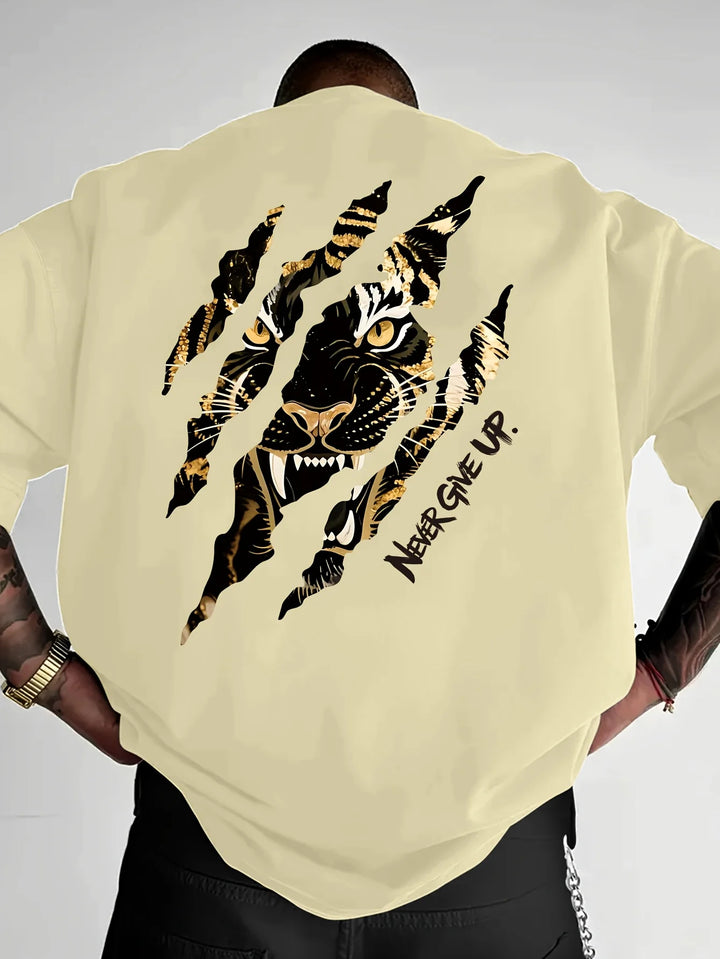 Never Give Up Oversized Tee