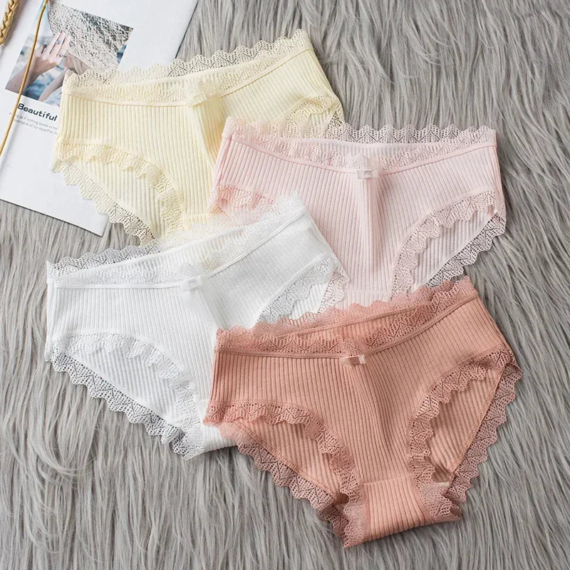 Essentia Lace Cotton Panty Set