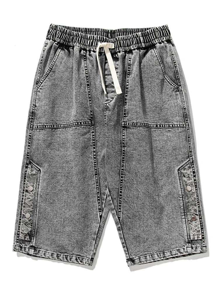 Division Drop-Cut Denim Short