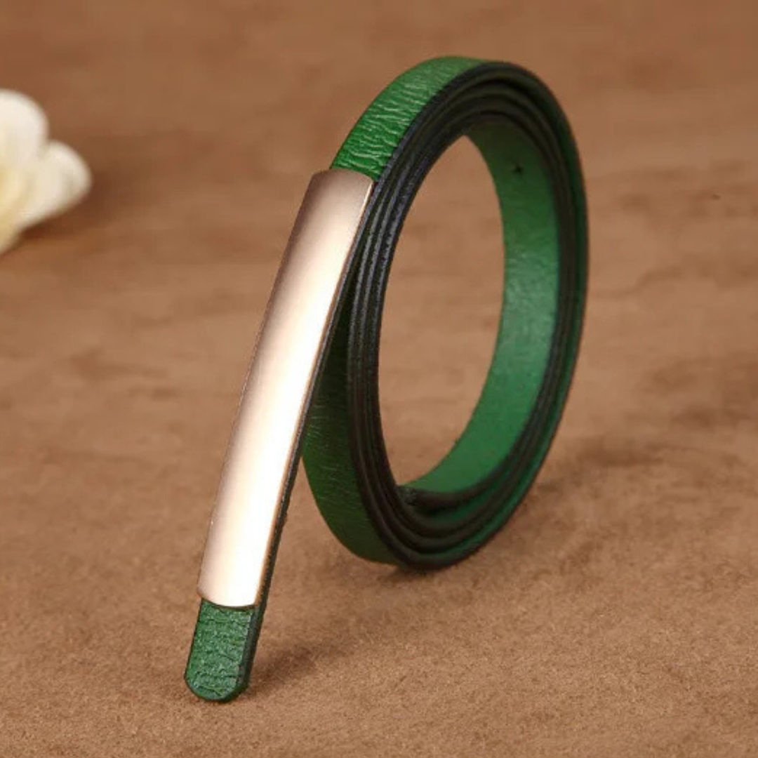 Maison Slim Leather Belt