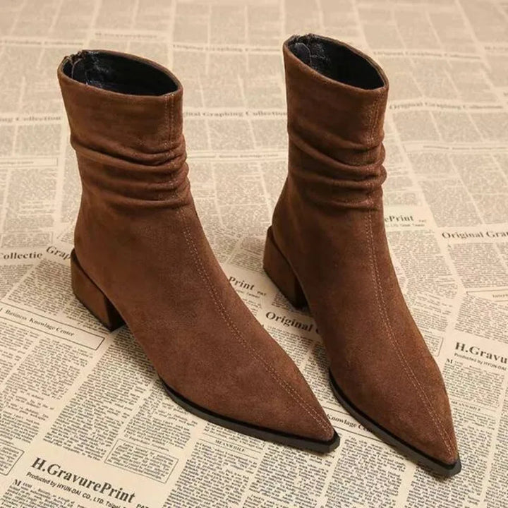 Auburn Suede Ankle Boot